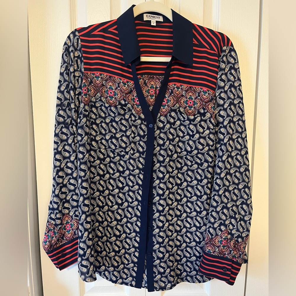 Express button down blouse